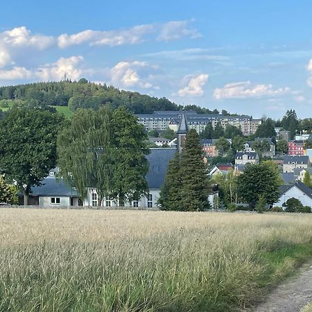 Ferienwohnung Greifenbach, Gartennutzung, Haustiere Willkommen Geyer Exteriör bild