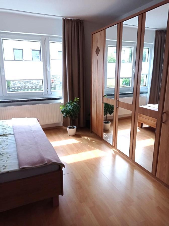Ferienwohnung Greifenbach, Gartennutzung, Haustiere Willkommen Geyer Exteriör bild