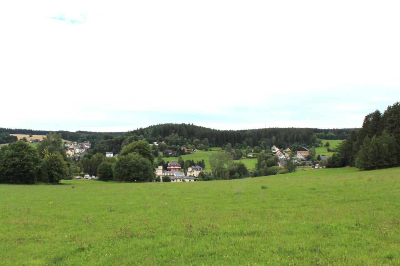 Ferienwohnung Greifenbach, Gartennutzung, Haustiere Willkommen Geyer Exteriör bild